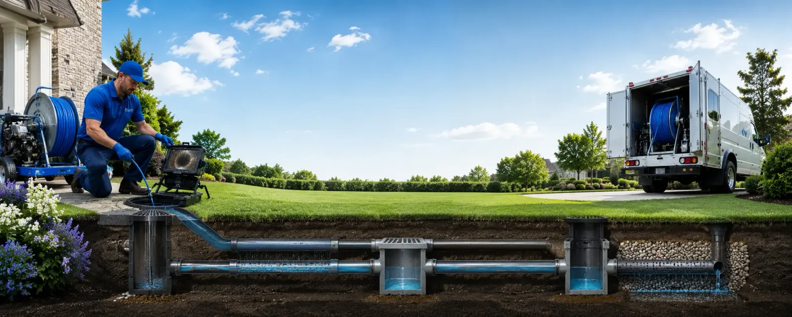 Outdoor drain cleaning information for Rexville, NY
